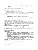 ĐỀ THI THỬ TUYỂN SINH ĐẠI HỌC NĂM 2013 Môn: Toán học ĐỀ SỐ 05 docx