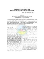 NGHIÊN CỨU CHU KỲ ĐỐN 3 NĂM NÂNG CAO HIỆU QUẢ SẢN XUẤT CHÈ KINH DOANH ppt
