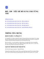 80X - 830 TIÊU ĐỀ BỔ SUNG CHO TÙNG THƯ docx