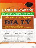 Luyện thi cấp tốc các dạng bài tập các đề thi Quốc Gia (Tốt nghiệp - Tuyển sinh) - Địa lý Part 1