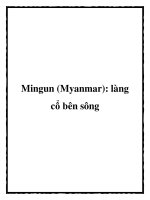 Mingun (Myanmar): làng cổ bên sông ppt