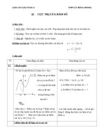 giáo án bài học cực trị hàm số - toán 12 - gv.lý ngọc mưa