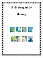 8 vật trang trí dễ thương pptx