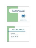 dự báo trong kinh doanh - phân tích thành tố ( phùng thanh bình)