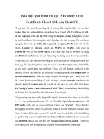 Bảo mật quá trình cài đặt ISPConfig 3 với Certificate Class1 SSL của StartSSL ppt