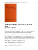 The Historical Nights Entertainment, Second Series pptx