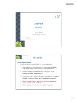 Android chapter12 intents 1