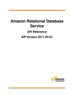 Amazon Relational Database Service API Reference API Version 2011-04-01 pot