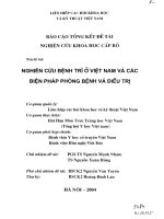 Nghiên cứu bệnh trĩ ở Việt Nam và các biện pháp phòng bệnh và điều trị docx
