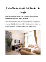 Khi mỗi món đồ nội thất là một câu chuyện doc