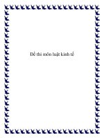 Đề thi môn luật kinh tế doc