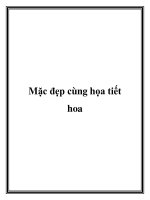 Mặc đẹp cùng họa tiết hoa docx