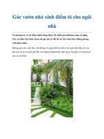 Góc vườn nhỏ xinh điểm tô cho ngôi nhà ppt