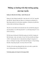 Những xu hướng trên thị trường quảng cáo trực tuyến docx