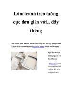 Làm tranh treo tường cực đơn giản với... dây thừng pot