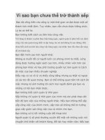 Vì sao bạn chưa thể trở thành sếp pot