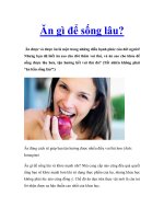 Ăn gì để sống lâu? pot