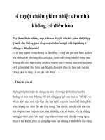 4 tuyệt chiêu giảm nhiệt cho nhà không có điều hòa pot