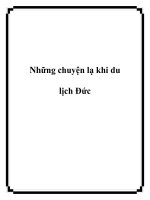 Những chuyện lạ khi du lịch Đức ppt