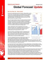 Global Economic Research - Global Forecast Update potx