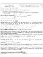 TUYỂN TẬP ĐỀ THI THỬ ĐẠI HỌC NĂM HỌC 2012 - 2013 Môn thi: TOÁN; Khối: B - MÃ SỐ B9 pdf