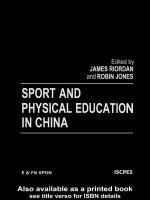 Sport and Physical Education in China potx