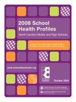 2008 School Health Profiles North Carolina Middle and High Schools docx