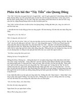 Phân tích bài thơ “Tây Tiến” của  Quang Dũng