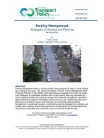 Parking Management Strategies, Evaluation and Planning 2012 pptx