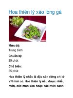 Hoa thiên lý xào lòng gà pptx