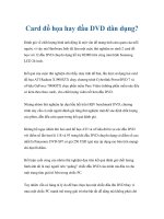 Card đồ họa hay đầu DVD dân dụng? docx