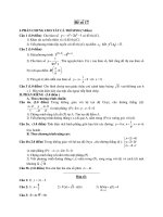 Đề ôn thi tốt nghiệp trung học phổ thông môn toán - Đề 17 ppt