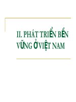 PHÁT TRIỂN BỀN VỮNG Ở VIỆT NAM pot