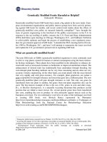 CSA Discovery Guides Genetically Modified Foods: Harmful or Helpful?