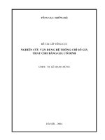 Nghiên cứu vận dụng hệ thống chỉ số giá thay cho bảng giá cố định doc