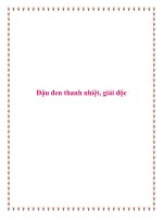 Đậu đen thanh nhiệt, giải độc. pdf