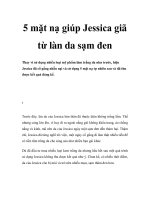 5 mặt nạ giúp Jessica giã từ làn da sạm đen potx