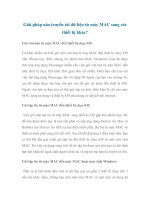 Giải pháp nào truyền tải dữ liệu từ máy MAC sang các thiết bị khác? ppt