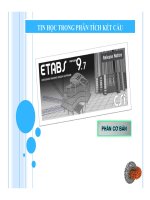 TIN HỌC TRONG PHÂN TÍCH KẾT CẤU - PHẦN CƠ BẢN CÁC BÀI TOÁN CƠ BẢN THIẾT KẾ KHUNG MÓNG BĂNG TRÊN NỀN ĐÀN HỒI pptx