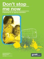 Don’t stop me now Preparing for an ageing population pot