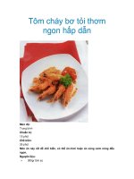 Tôm cháy bơ tỏi thơm ngon hấp dẫn docx