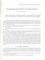 Mạng nơ ron trong xác định thạch học. ppt