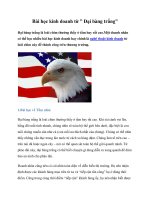 Bài học kinh doanh từ ” Đại bàng trắng” potx