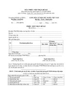 MẪU PHIẾU TIẾP NHẬN HỒ SƠ pptx
