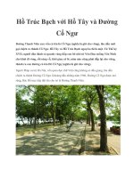Hồ Trúc Bạch với Hồ Tây và Đường Cổ Ngư docx