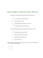 TRẮC NGHIỆM - KINH TẾ VI MÔ - ĐỀ SỐ 39 pdf