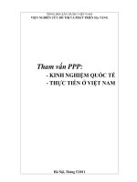 Kinh nghiệm quốc tế - Thực tiễn ở Việt Nam
