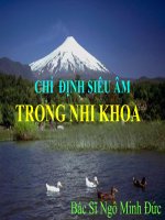 CHỈ ĐỊNH SIÊU ÂM TRONG NHI KHOA ppt