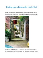 Không gian phòng nghỉ cho bể bơi docx