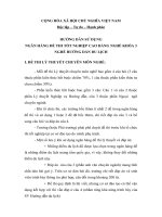 hướng dẫn sử dụng ngân hàng đề thi tốt nghiệp cao đẳng nghề hướng dẫn du lịch